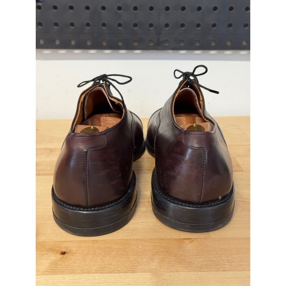 Allen Edmonds Burgundy Cap Toe Oxford‎ Dress Shoes Men's Size 10 B 333 207 - Picture 6 of 11